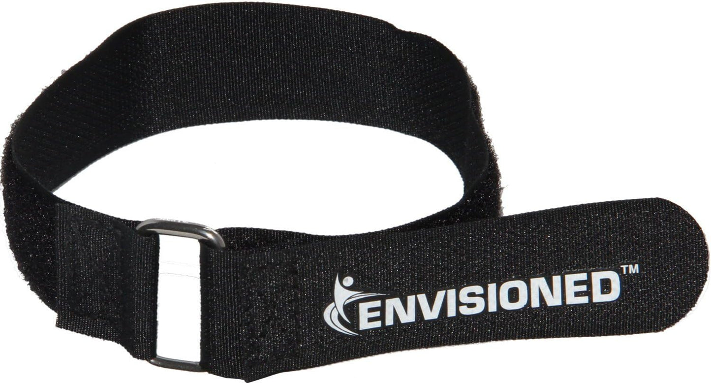 Premium Cinch Straps with Stainless Steel Metal Ring (Buckle), Reusable Durable Hook and Loop, Multipurpose Securing Straps 1" X 30" - 8 Pack plus 2 Bonus Original 3/4" X 8" Cinch Straps